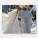 Red Roan Horse Eyes Mouse Pads