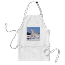 Red Roan in Snow Aprons