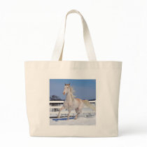 Red Roan in Snow Tote Bag