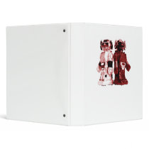 red robots binder by vintage_robots red robots binder