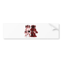 red robots bumper sticker bumper stickers by vintage_robots red robots bumper sticker bumper stickers