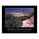 Red Rock Canyon Poster w/ Borders posters by JFFLETCHER Red Rock Canyon Poster w/ Borders posters