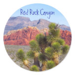 Red Rock Canyon Round Stickers