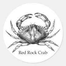 Red Rock Crab (Pacific) Stickers