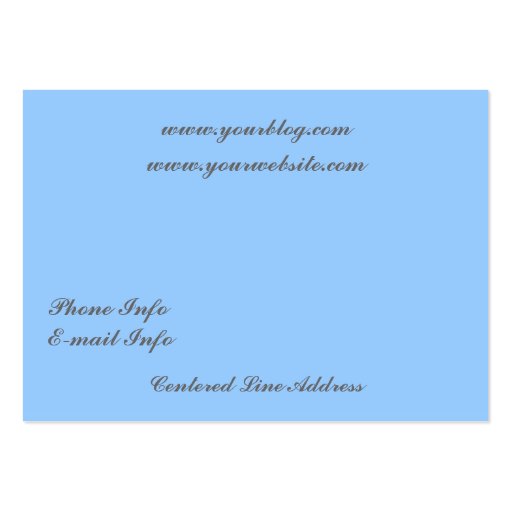 Red Rock Creek Business Card Templates (back side)