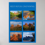 Red Rock Crossing Collage Print