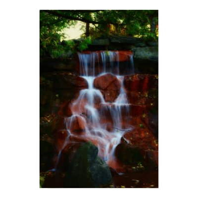 Red Rock Falls Print by limelife