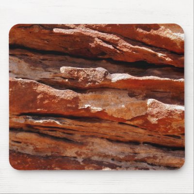 Red Rock Strata Mouse Pads by ljmundy