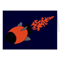 Red Rocket Greeting Card