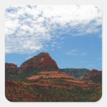 Red Rocks II Square Stickers