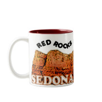 Red rocks make me happy coffee mugs