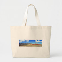 Red Rocks Nevada Panoramic Canvas Bags