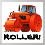 Red Roller Print