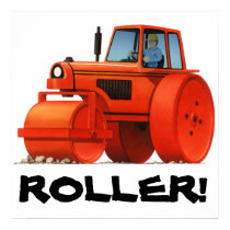 Red Roller Print