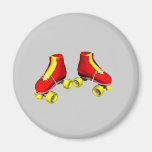 Red Roller Skates Refrigerator Magnet