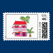 Red Roof House stamps