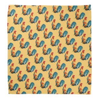 Red Rooster Bird Animal Bandana