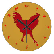 Red Rooster Clock