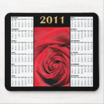 Red Rose 2011 Calendar Mousepad