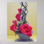 Red Rose Arrangement Poster