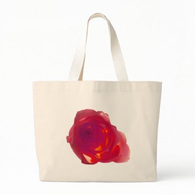 Red Rose Canvas Bag by roimim