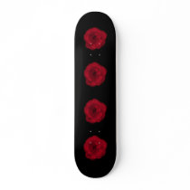 Red Rose. Black Background.