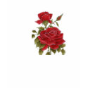 Red Rose Black T-Shirt