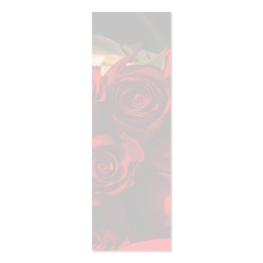 "Red Rose Bouquet" - Bookmark Business Card Templates
