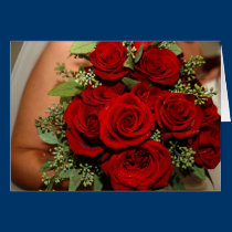Red Rose bouquet cards