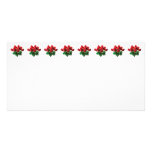 Red Rose Bouquet Customized Photo Card
