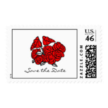 Red Rose Bouquet Postage