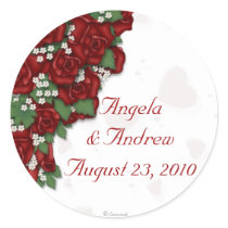 Red Rose Bouquet Stickers by StarStock Red Rose Bouquet Stickers