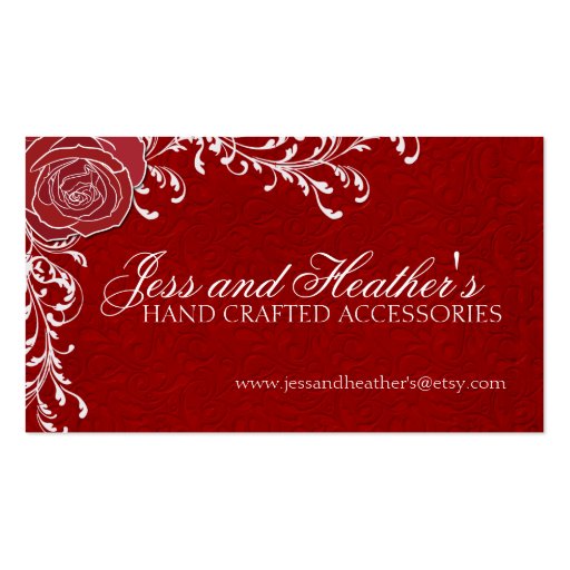Red Rose Business Card