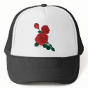 Red rose cap hats by Duncan_Reed Red rose cap hats