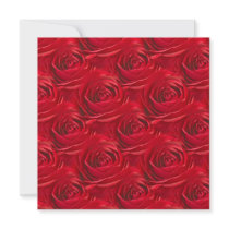 Red Rose Center Wallpaper Pattern Template Personalized Announcements