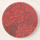 red rose coaster