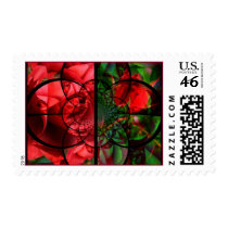 Red Rose collage stamp by cathie10 Red Rose collage stamp