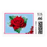 Red Rose custom postage (Lrg)