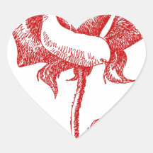 Red Rose Designs Heart Sticker