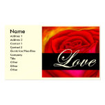 Red Rose Dog Cat Painting Art - Multi Business Card