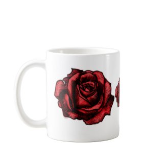 Red Rose Drawing Mug mug