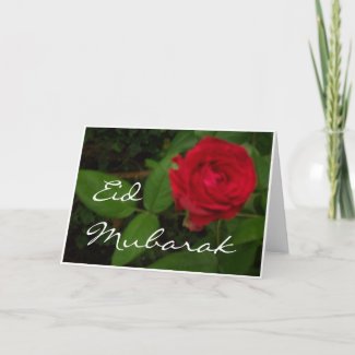 Red Rose Eid Card card