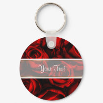 Red Rose Elegance keychains