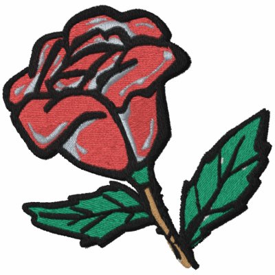 Red Rose Hoody by silly_strings