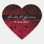 Red rose Envelope and favor Stickers