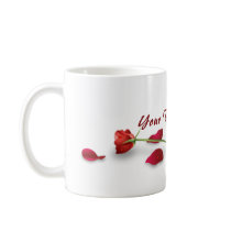 Red Rose Flower Mug