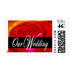 Red Rose Flower Painting Art - Multi Stamps
