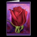 Red Rose Flower Painting - Multi cards