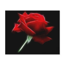 Red Rose Flower Plant Personalized Flyer