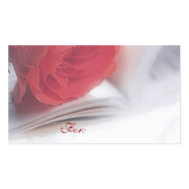 Red Rose Gift Tag business cards
